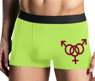 MMF Threesome - Yellow Boxer Brief