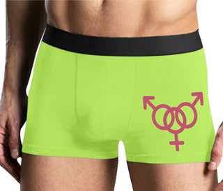 MMF Threesome - Yellow Boxer Brief