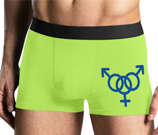 MMF Threesome - Yellow Boxer Brief
