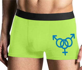 MMF Threesome - Yellow Boxer Brief