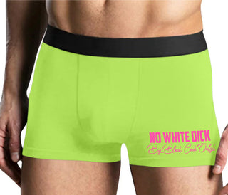 No White Dick - Big Black Cock Only - Yellow Boxer Brief