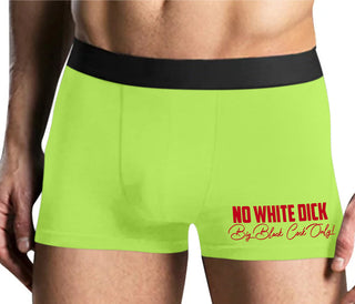 No White Dick - Big Black Cock Only - Yellow Boxer Brief