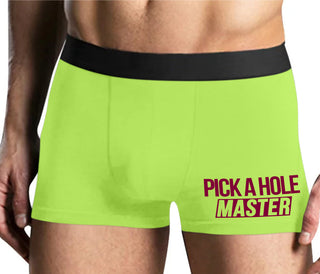 Pick A Hole Master - Yellow Boxer Brief