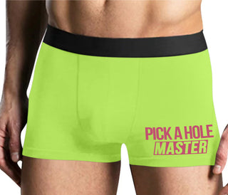 Pick A Hole Master - Yellow Boxer Brief