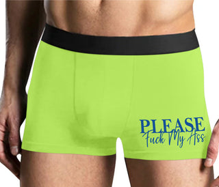 Please Fuck My Ass - Yellow Boxer Brief