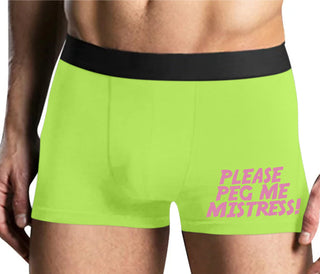 Please Peg Me Mistress - Yellow Boxer Brief