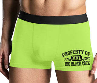 Property Of Big Black Cock - Jack Of Spades - Yellow Boxer Brief