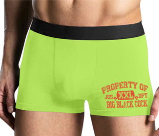 Property Of Big Black Cock - Jack Of Spades - Yellow Boxer Brief