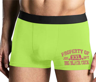 Property Of Big Black Cock - Jack Of Spades - Yellow Boxer Brief