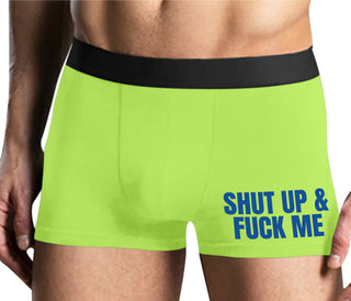 Shut Up and Fuck Me - Yellow Boxer Brief