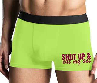 Shut Up and Eat My Ass - Yellow Boxer Brief