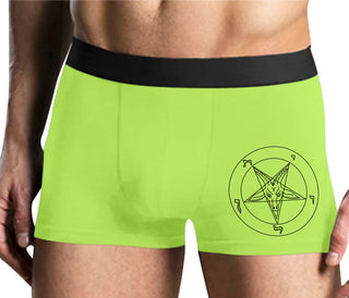 Sigil Of Baphomet - Church of Satan - Yellow Boxer Brief