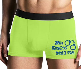 Sir Please Cuff Me - Yellow Boxer Brief