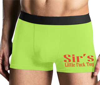 Sir's Little Fuck Toy - Yellow Boxer Brief