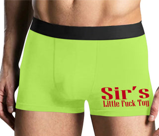 Sir's Little Fuck Toy - Yellow Boxer Brief