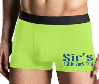 Sir's Little Fuck Toy - Yellow Boxer Brief