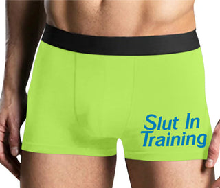 Slut In Training - Yellow Boxer Brief