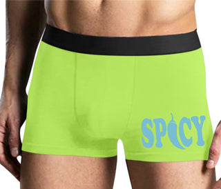 Spicy - Cute Pepper Logo - Yellow Boxer Brief