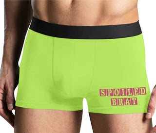 Spoiled Brat - Block Design - Yellow Boxer Brief