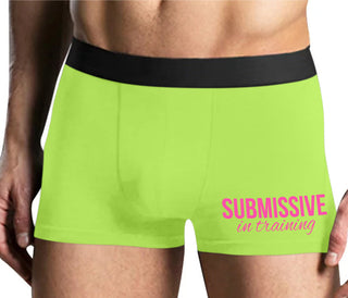 Submissive In Training - Yellow Boxer Brief