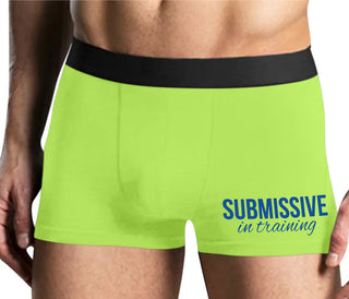 Submissive In Training - Yellow Boxer Brief