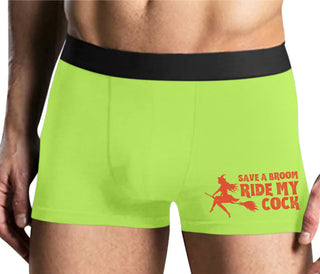 Save A Broom - Ride My Cock - Yellow Boxer Brief