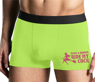 Save A Broom - Ride My Cock - Yellow Boxer Brief