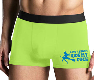 Save A Broom - Ride My Cock - Yellow Boxer Brief
