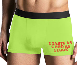 I Taste As Good As I Look - Yellow Boxer Brief