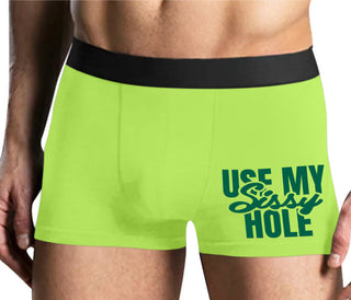 Use My Sissy Hole - Yellow Boxer Brief