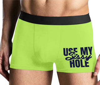 Use My Sissy Hole - Yellow Boxer Brief