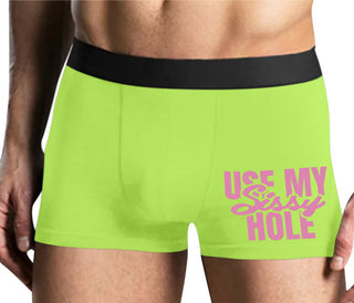 Use My Sissy Hole - Yellow Boxer Brief