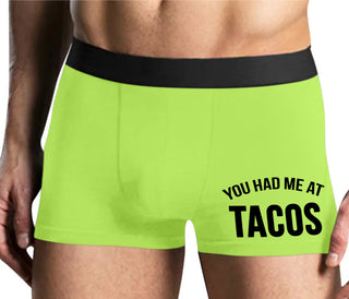 You Had Me At Tacos - Yellow Boxer Brief