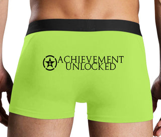 Achievement Unlocked - Neon Yellow Boxer Brief