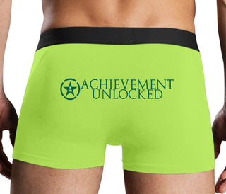 Achievement Unlocked - Neon Yellow Boxer Brief