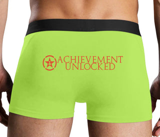 Achievement Unlocked - Neon Yellow Boxer Brief