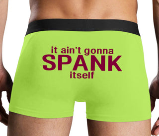 It Aint Gonna Spank Itself - Neon Yellow Boxer Brief