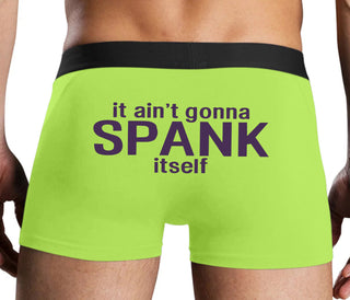 It Aint Gonna Spank Itself - Neon Yellow Boxer Brief