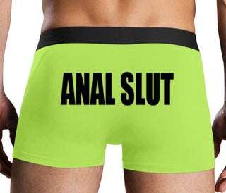 Anal Slut - Neon Yellow Boxer Brief