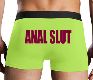 Anal Slut - Neon Yellow Boxer Brief