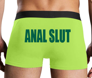 Anal Slut - Neon Yellow Boxer Brief