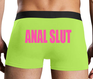 Anal Slut - Neon Yellow Boxer Brief