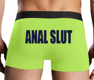 Anal Slut - Neon Yellow Boxer Brief