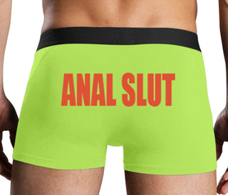 Anal Slut - Neon Yellow Boxer Brief
