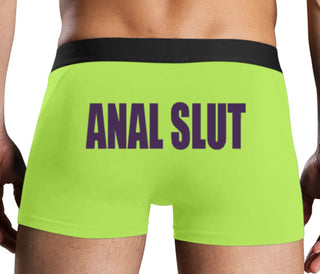 Anal Slut - Neon Yellow Boxer Brief
