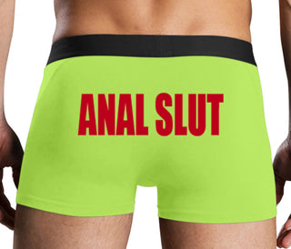 Anal Slut - Neon Yellow Boxer Brief