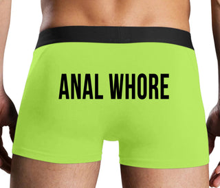 Anal Whore - Neon Yellow Boxer Brief