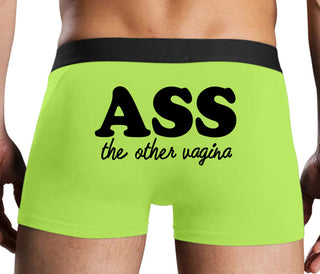 Ass The Other Vagina - Neon Yellow Boxer Brief