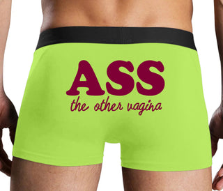 Ass The Other Vagina - Neon Yellow Boxer Brief