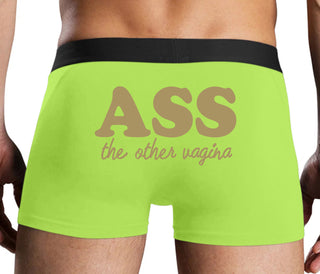 Ass The Other Vagina - Neon Yellow Boxer Brief
